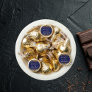Graduation party navy blue gold name thank you hershey®'s kisses®