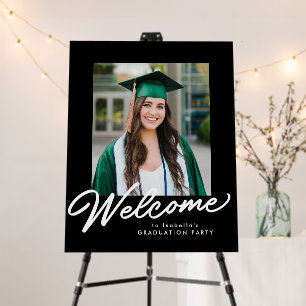 Graduation party one photo welcome foam board