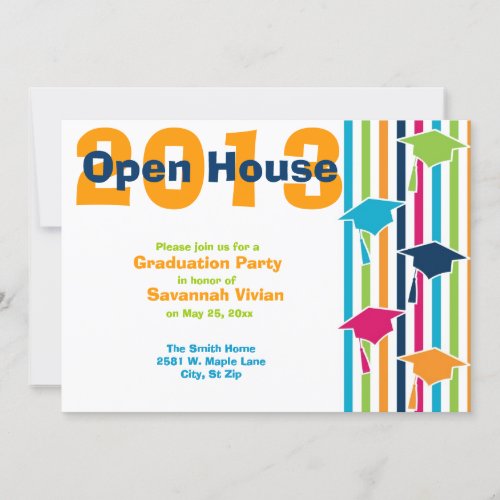 Graduation Party Open House Invitations