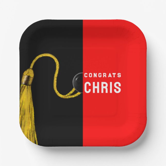 Graduation Party Paper Plates (Front)