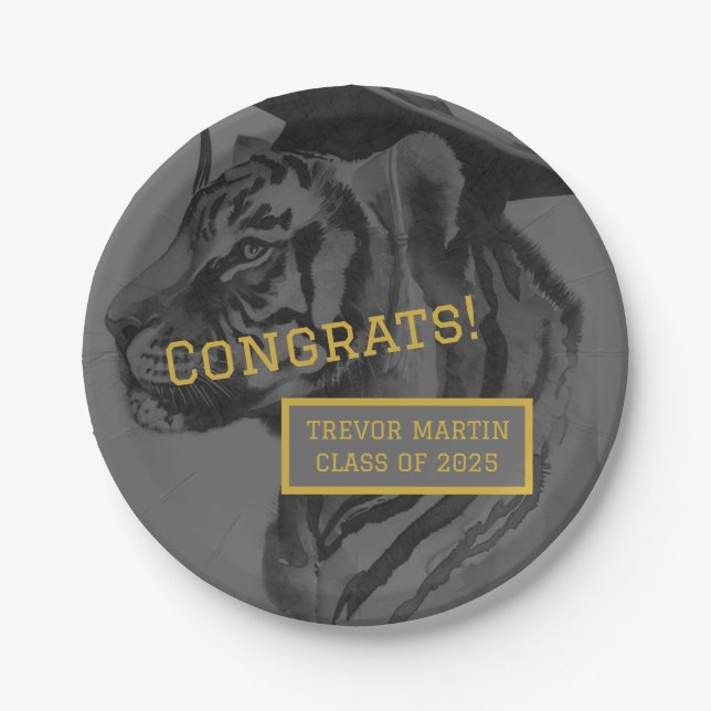 Graduation Party Paper Plates (Front)