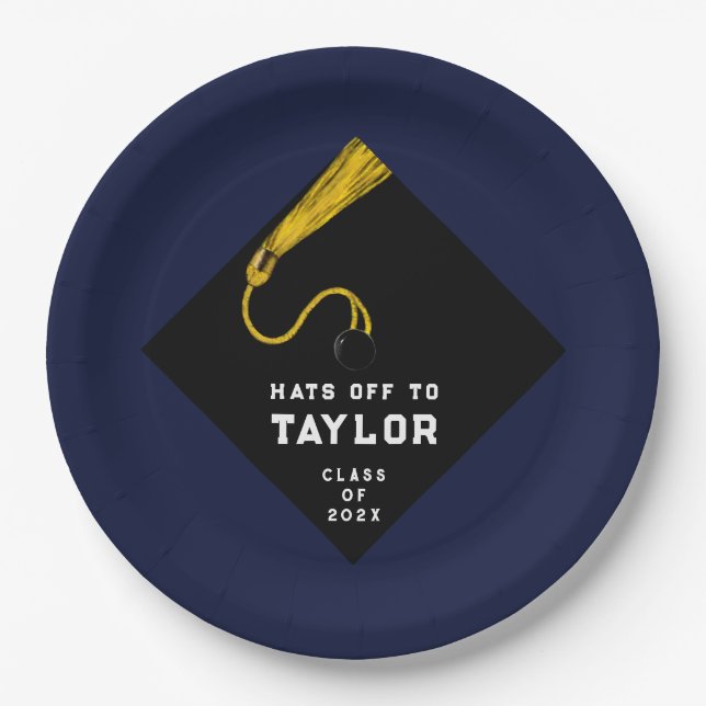 Graduation Party Paper Plates (Front)