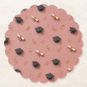 Graduation Party Paper Plates Coaster