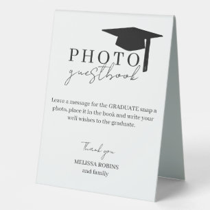 Graduation Party Photo Guestbook  Table Tent