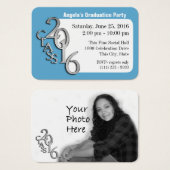 Graduation Party Photo Insert Card (Front & Back)