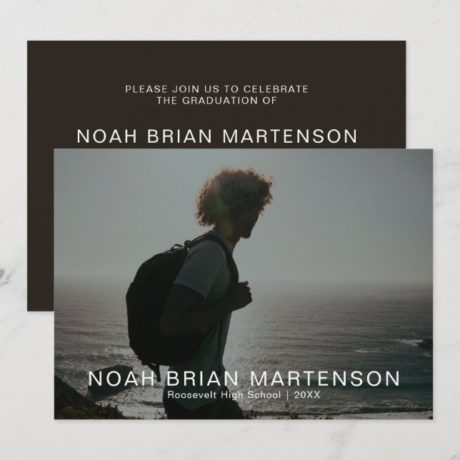 Graduation Party Photo Invitation (Front/Back)