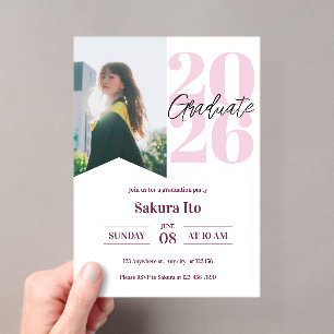 Graduation Party Photo Invitation Card