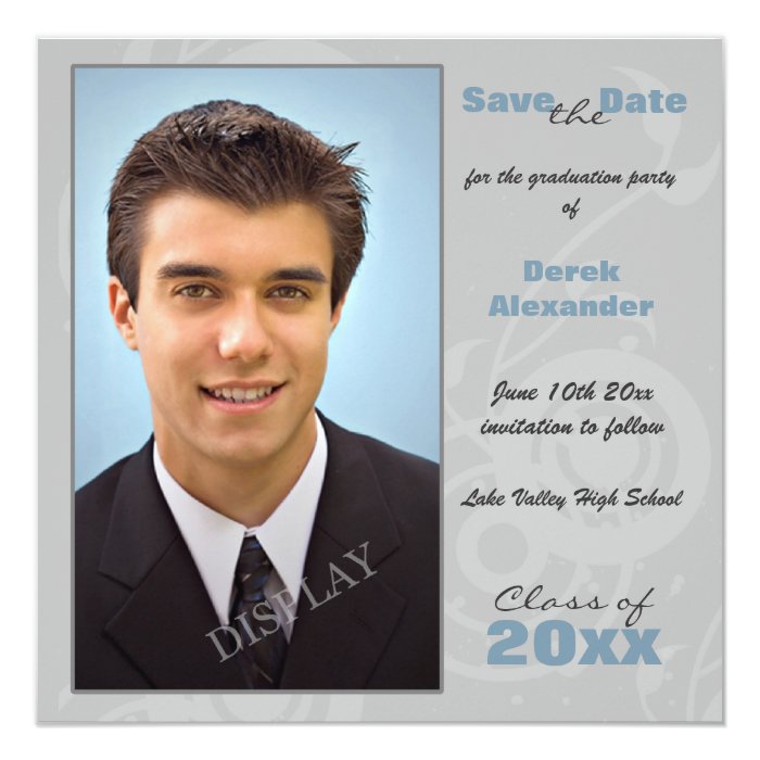 Graduation Party Photo Save the Date Card Zazzle