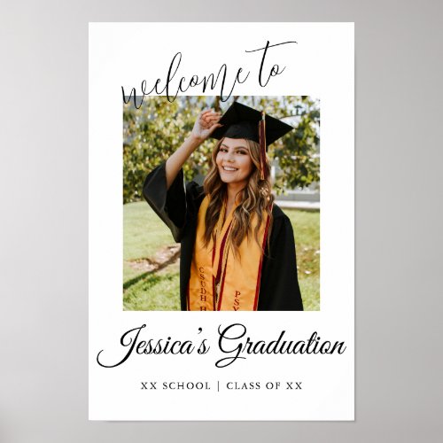 Graduation Party Photo Welcome  Poster