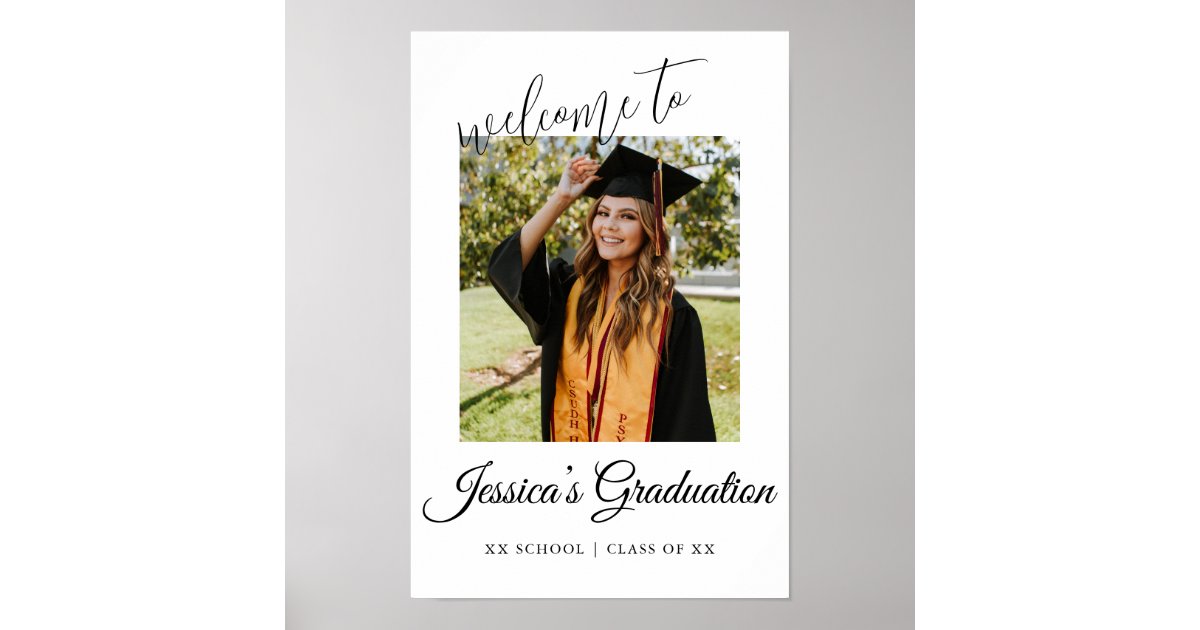 Graduation Party Photo Welcome  Poster
