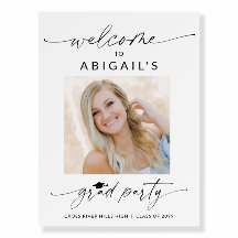 Graduation Party Photo Welcome Sign