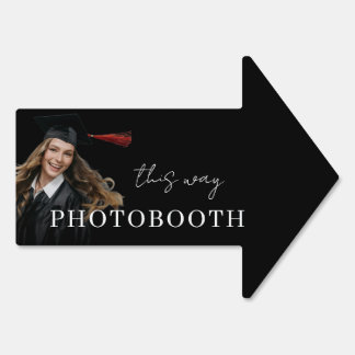 Graduation Party Photobooth this way Sign