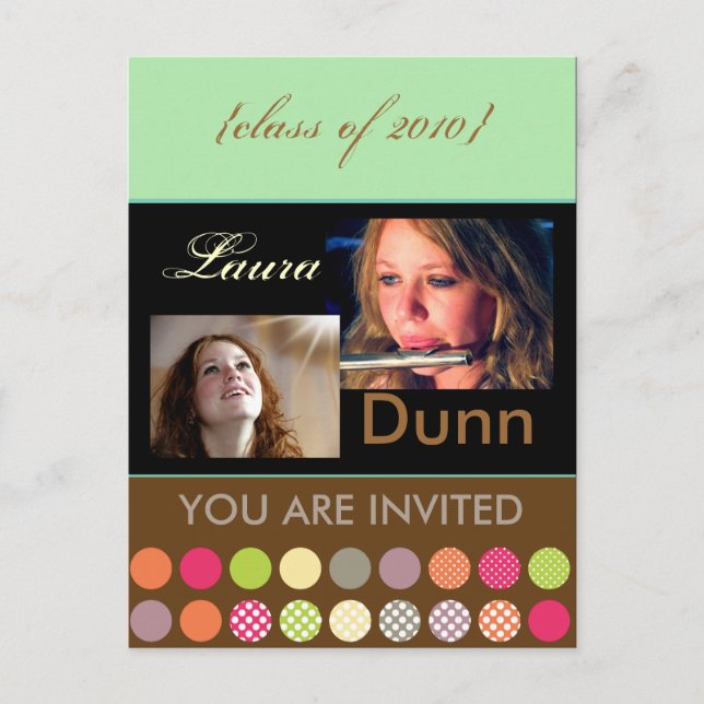 Graduation party, photos postcards (Front)