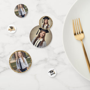 Graduation Party Photos Table Confetti