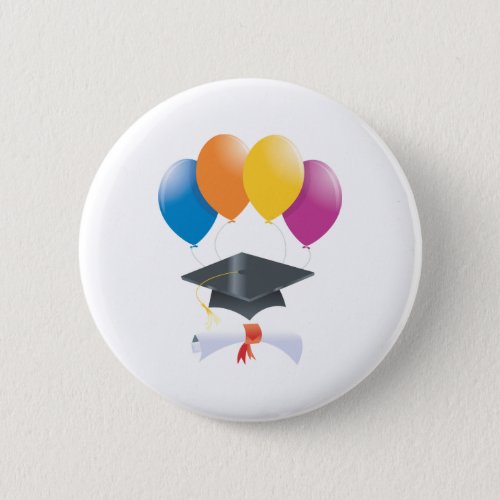 Graduation  Party Pins Balloons Diploma Cap
