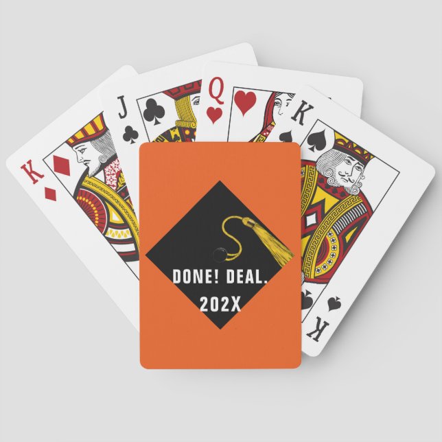 Graduation Party Poker Cards (Back)
