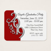 Graduation Party Red Photo Insert Card 2019 (Front)