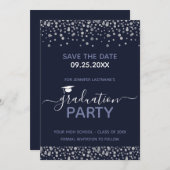 Graduation Party Save the Date Invitation (Front/Back)