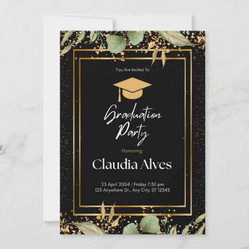 Graduation Party Save the Date Invitation