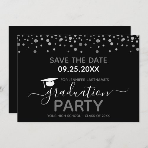 Graduation Party Save the Date Invitation