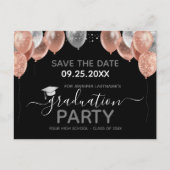 Graduation Party Save the Date Invitation Postcard (Front)