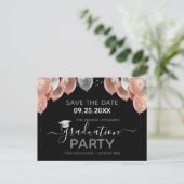 Graduation Party Save the Date Invitation Postcard (Standing Front)