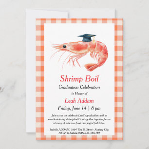 Graduation Party Shrimp Boil Invitation