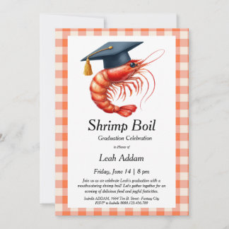 Graduation Party Shrimp Boil Invitation