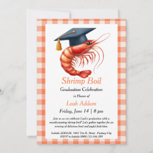 Graduation Party Shrimp Boil Invitation