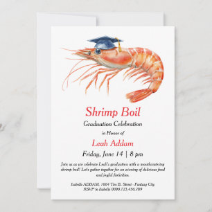 Graduation Party Shrimp Boil Invitation