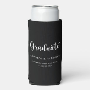 Graduation Party Simple Casual Script  Seltzer Can Cooler