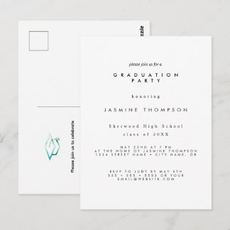 Graduation Party Simple Elegant Invite