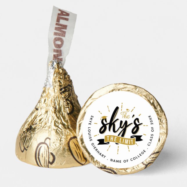 Graduation Party Sky's The Limit Graduate Hershey®'s Kisses® (Front)