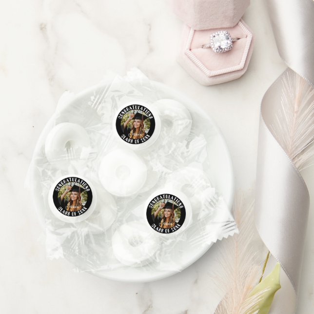Graduation Party Sweet Personalized Photo and Name Life Saver® Mints (Wedding)