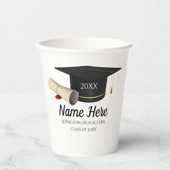 Graduation Party Tableware Paper Cups (Front)