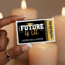 Graduation Party The Future is Lit Black & Gold