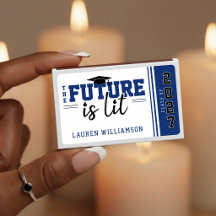 Graduation Party The Future is Lit Blue & White