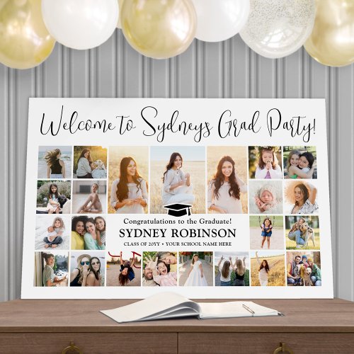 Graduation Party Welcome Script 23 Photo Collage