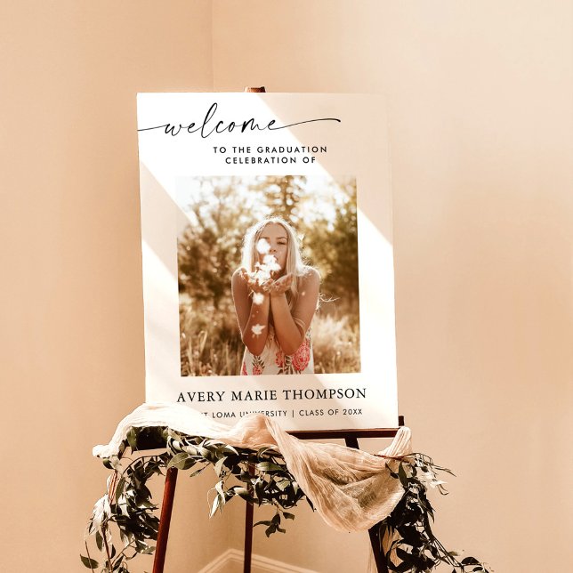 Graduation Party Welcome Sign | Boho Photo Welcome (Creator Uploaded)