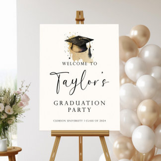 Graduation Party Welcome Sign, Custom Graduation Foam Board