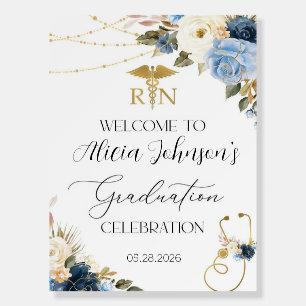Graduation Party Welcome Sign Template, Nursing