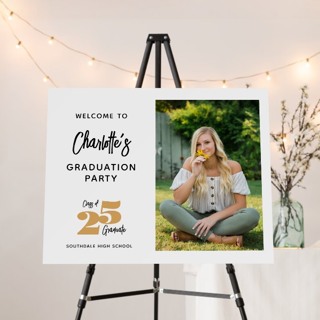  Graduation Party Welcome With Photo Foam Board (In Situ (Stand))