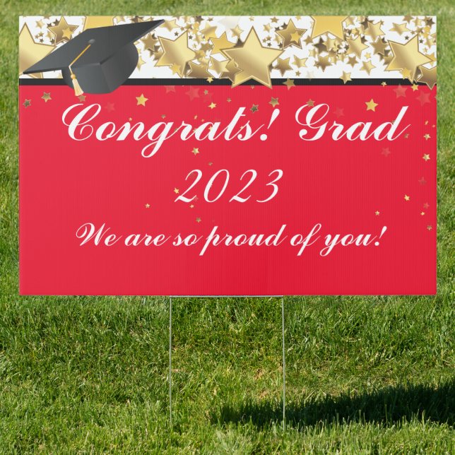 Graduation Party Yard Sign-Large Size Sign (Insitu)