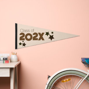 Graduation Party Year Star Pennant Flag