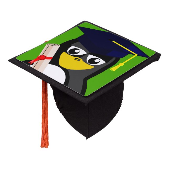 GRADUATION PENGUIN CAP TOPPER (Angled)