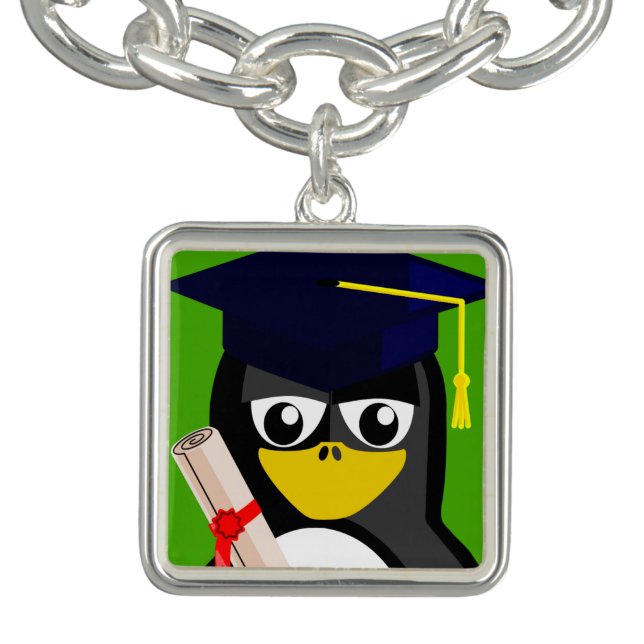 GRADUATION PENGUIN CHARM BRACELET (Design)