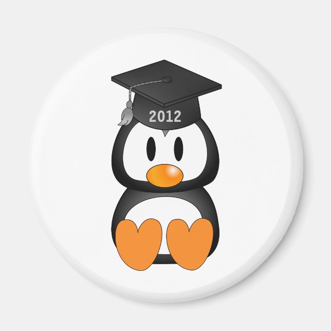 Graduation Penguin Magnet (Front)