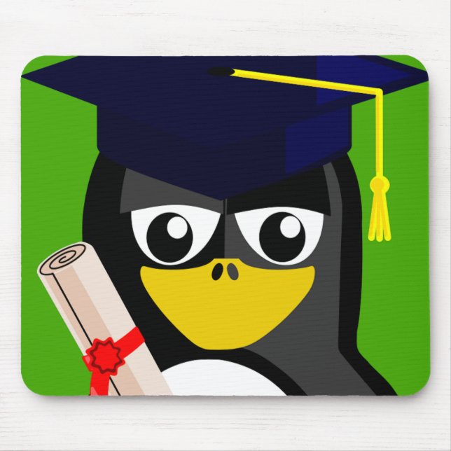 GRADUATION PENGUIN MOUSE PAD (Front)