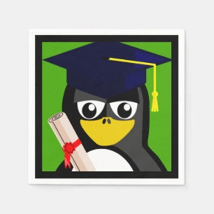 GRADUATION PENGUIN NAPKINS