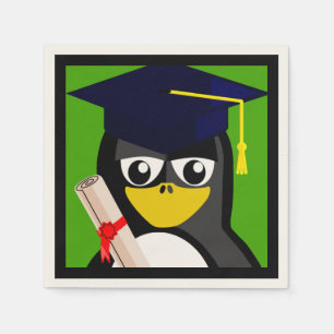 GRADUATION PENGUIN NAPKINS